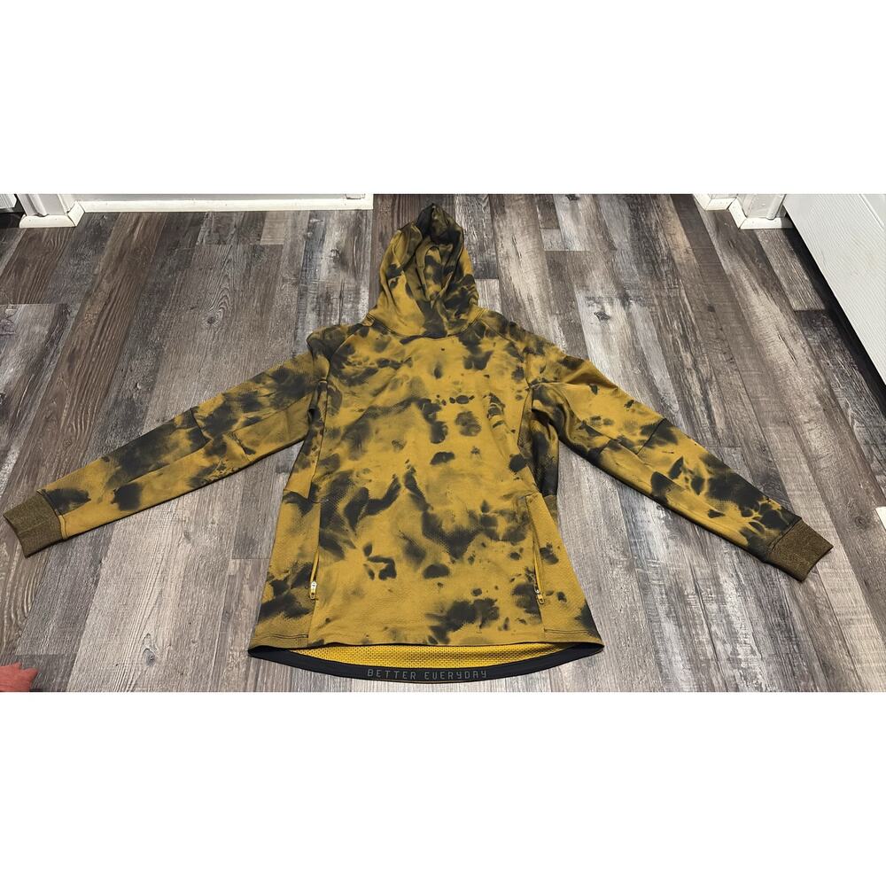 Lululemon Textured Tech Hoodie Diamond dye Gold spice black size men small